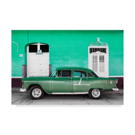 Philippe Hugonnard 'Old Green Car' Canvas Art,22x32